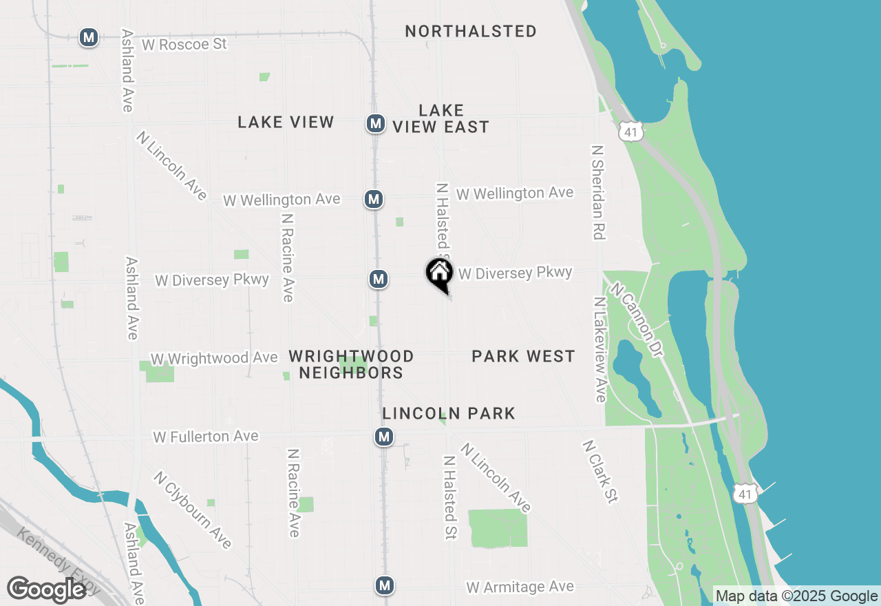 Map of 2700 N Halsted Street #302, Chicago, IL 60614