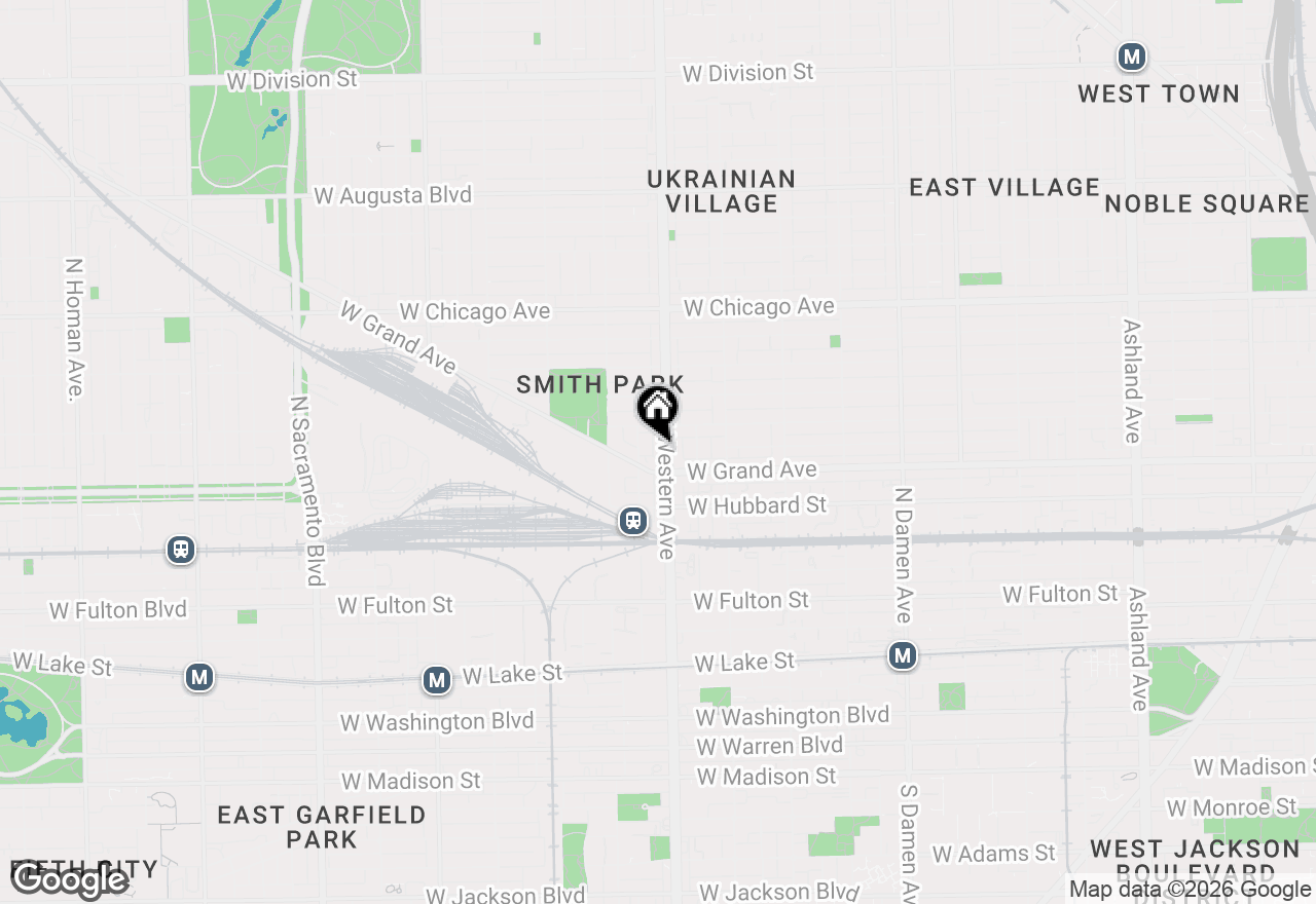 Map of 520 N Western Avenue #3C, Chicago, IL 60612
