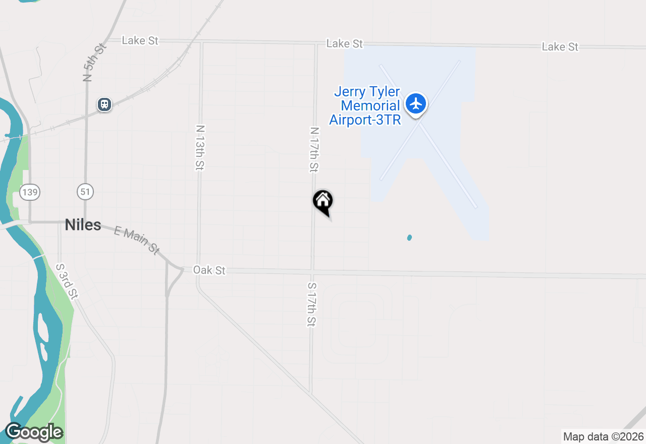 Map of 1701 Regent Street, Niles, MI 49120