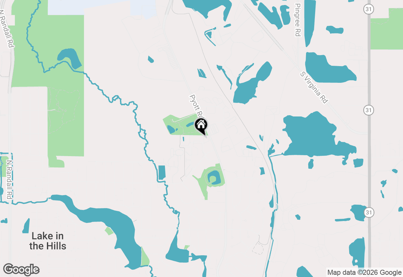 Map of 1361 Cunat Court #2C, Lake In The Hills, IL 60156