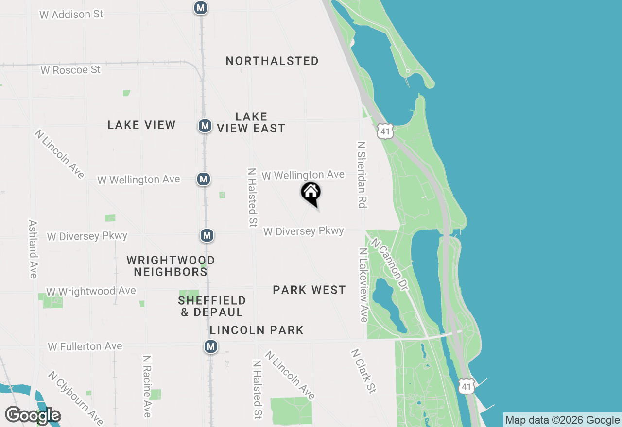 Map of 559 W Surf Street #306, Chicago, IL 60657