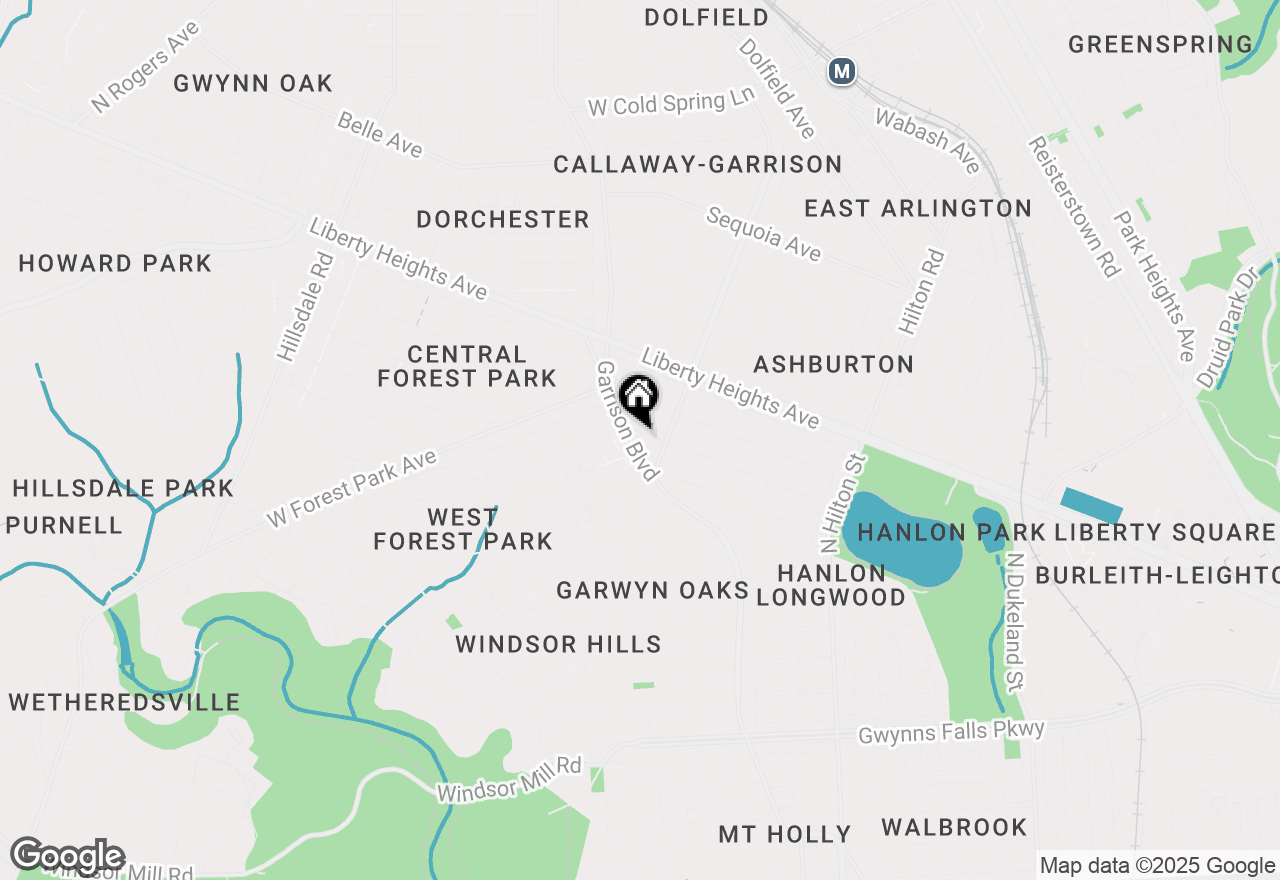 Map of 3708 Fairview Avenue, Baltimore, MD 21216