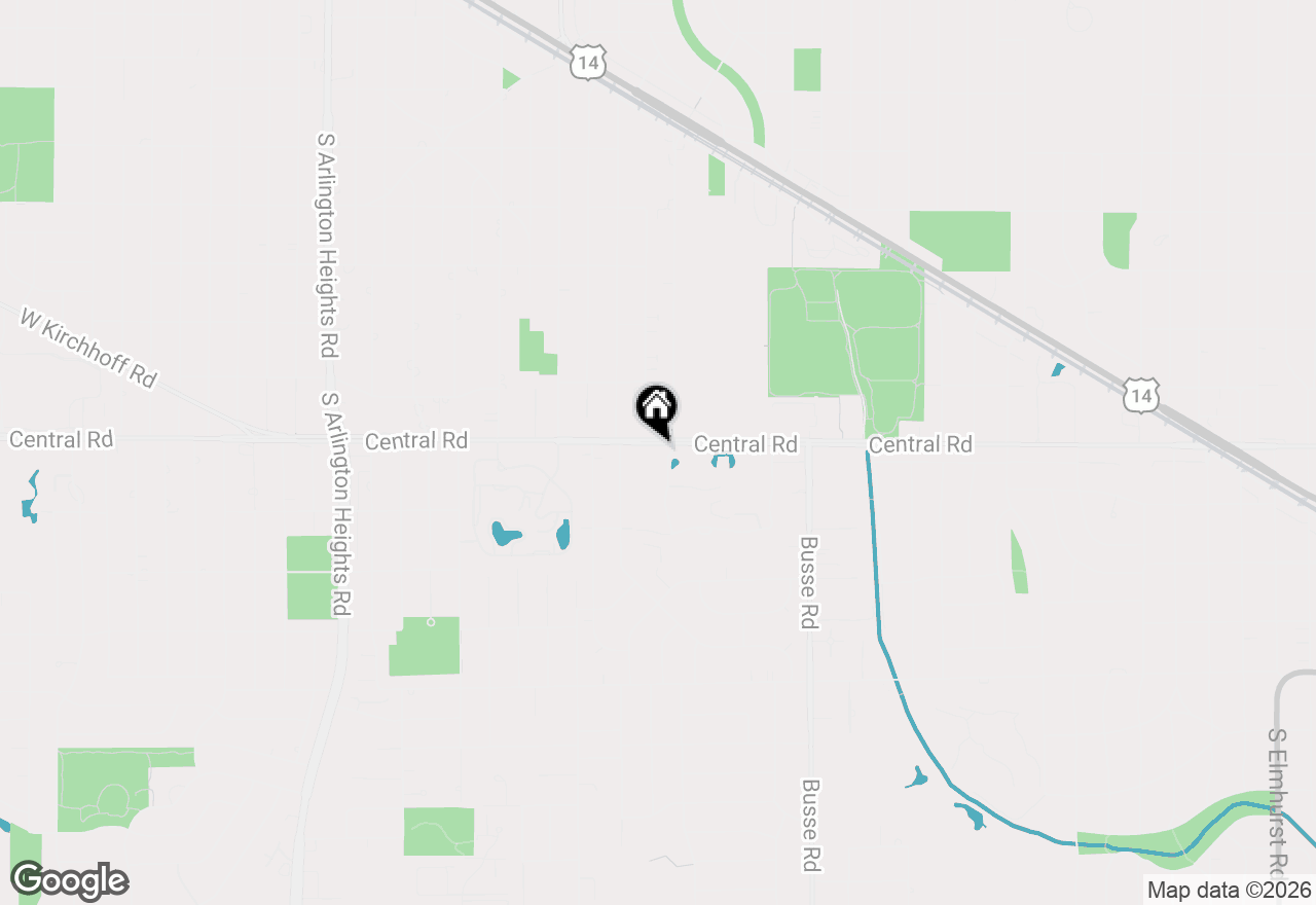 Map of 1339 E Central Road, Arlington Heights, IL 60005