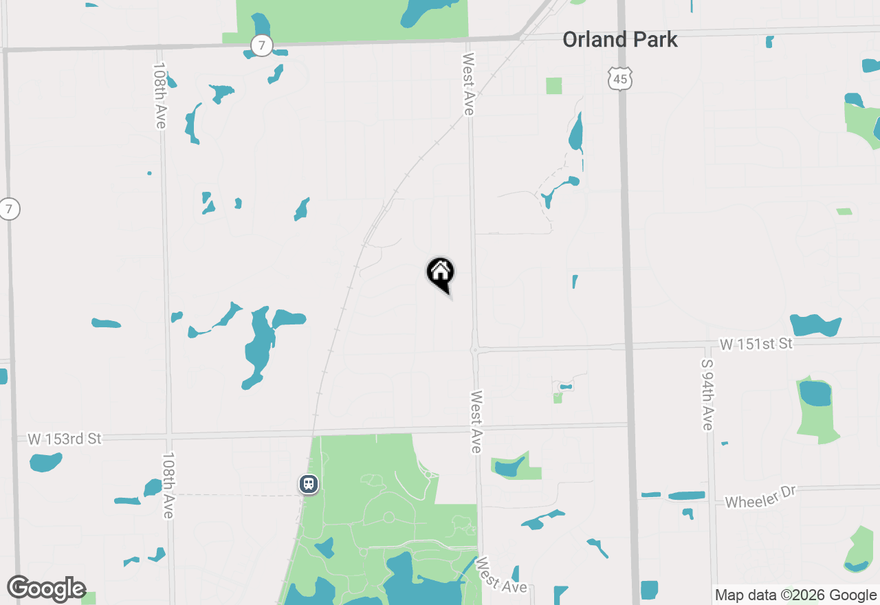 Map of 14945 Hale Drive, Orland Park, IL 60462