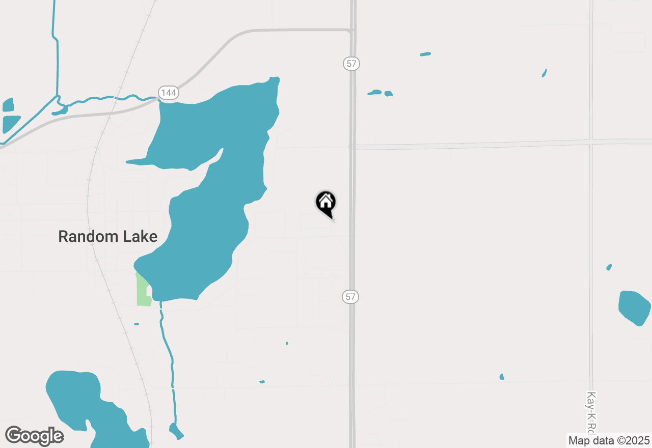 Map of 253 Christines Way, Random Lake, WI 53075