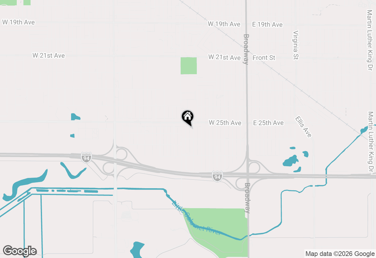Map of 2537 Van Buren Place, Gary, IN 46407