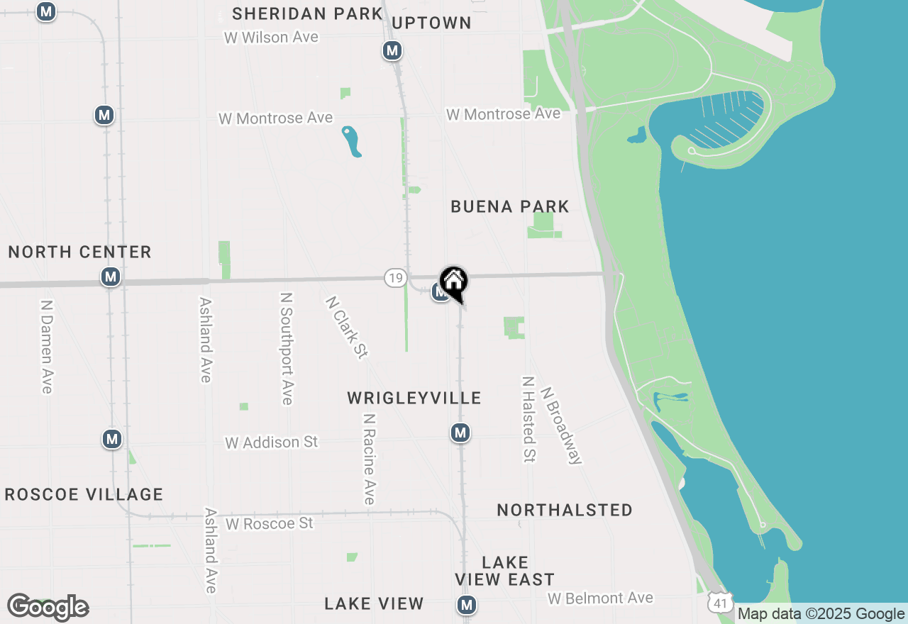 Map of 3909 N Sheridan Road #2H, Chicago, IL 60613