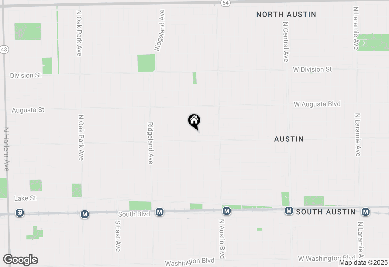 Map of 519 N Taylor Avenue, Oak Park, IL 60302