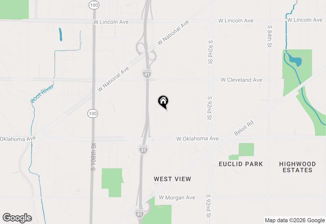 Map of 9827 W Dakota St, West Allis, WI 53227