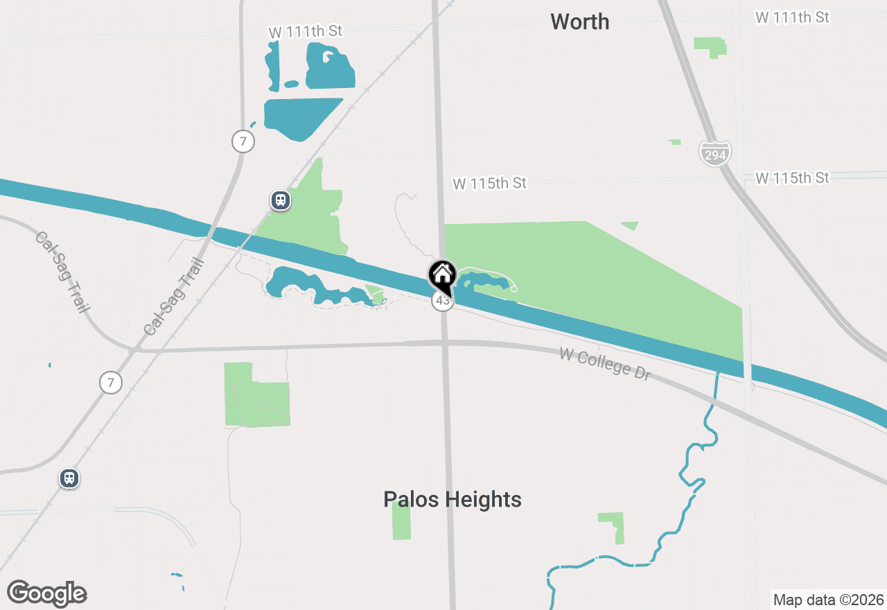 Map of 8800 S Harlem Harlem Avenue #1210, Bridgeview, IL 60455