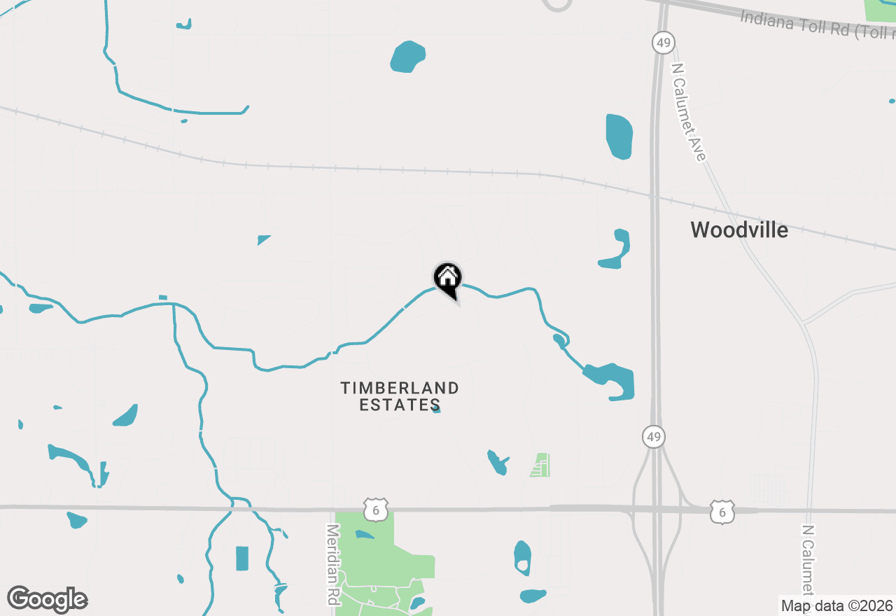Map of 44 Elderberry Lane, Valparaiso, IN 46383