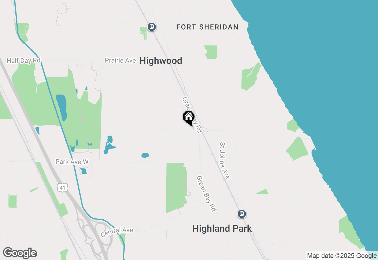 Map of 572 Vine Avenue, Highland Park, IL 60035