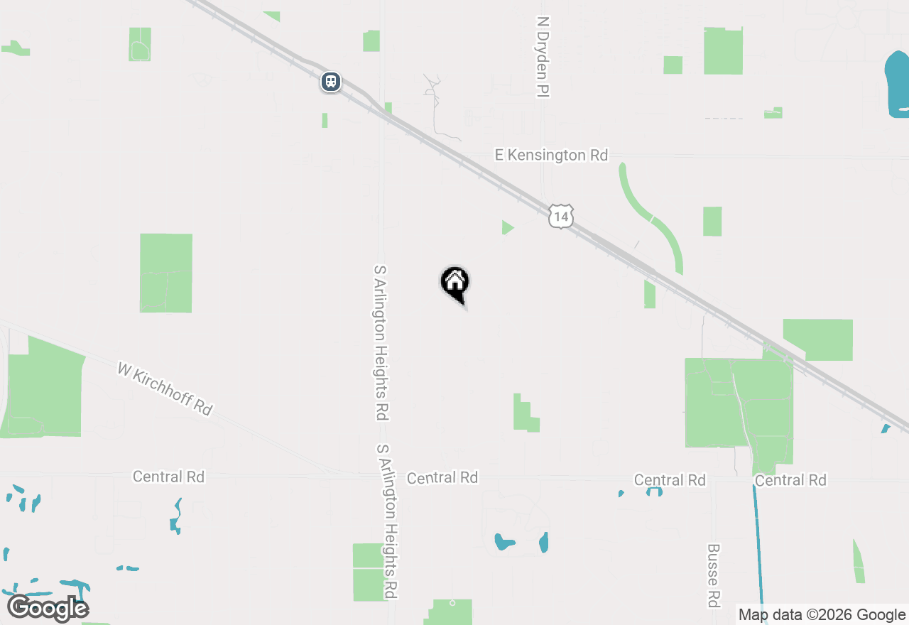 Map of 516 E Fairview Street, Arlington Heights, IL 60005