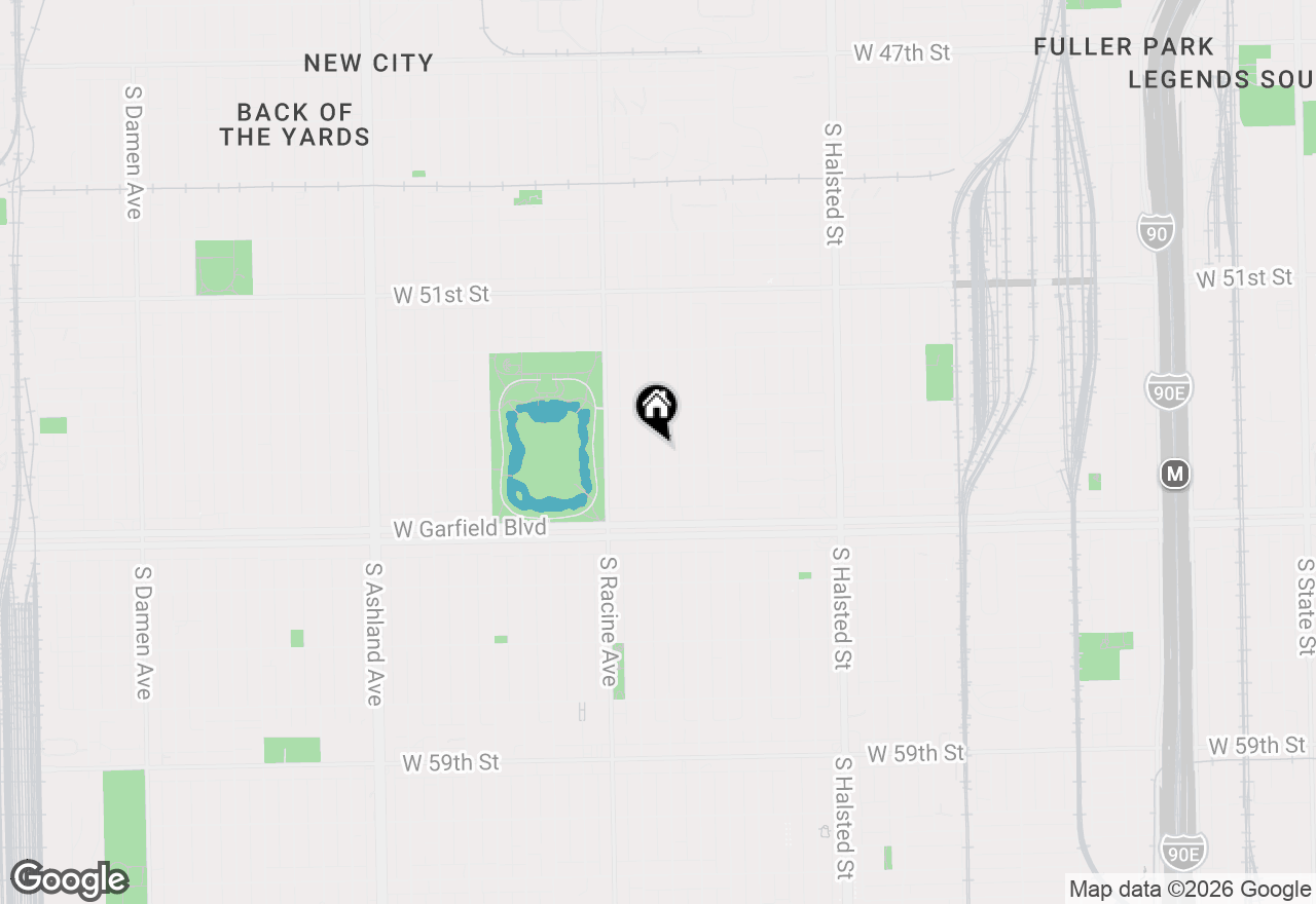 Map of 5344 S Aberdeen Street #1, Chicago, IL 60609