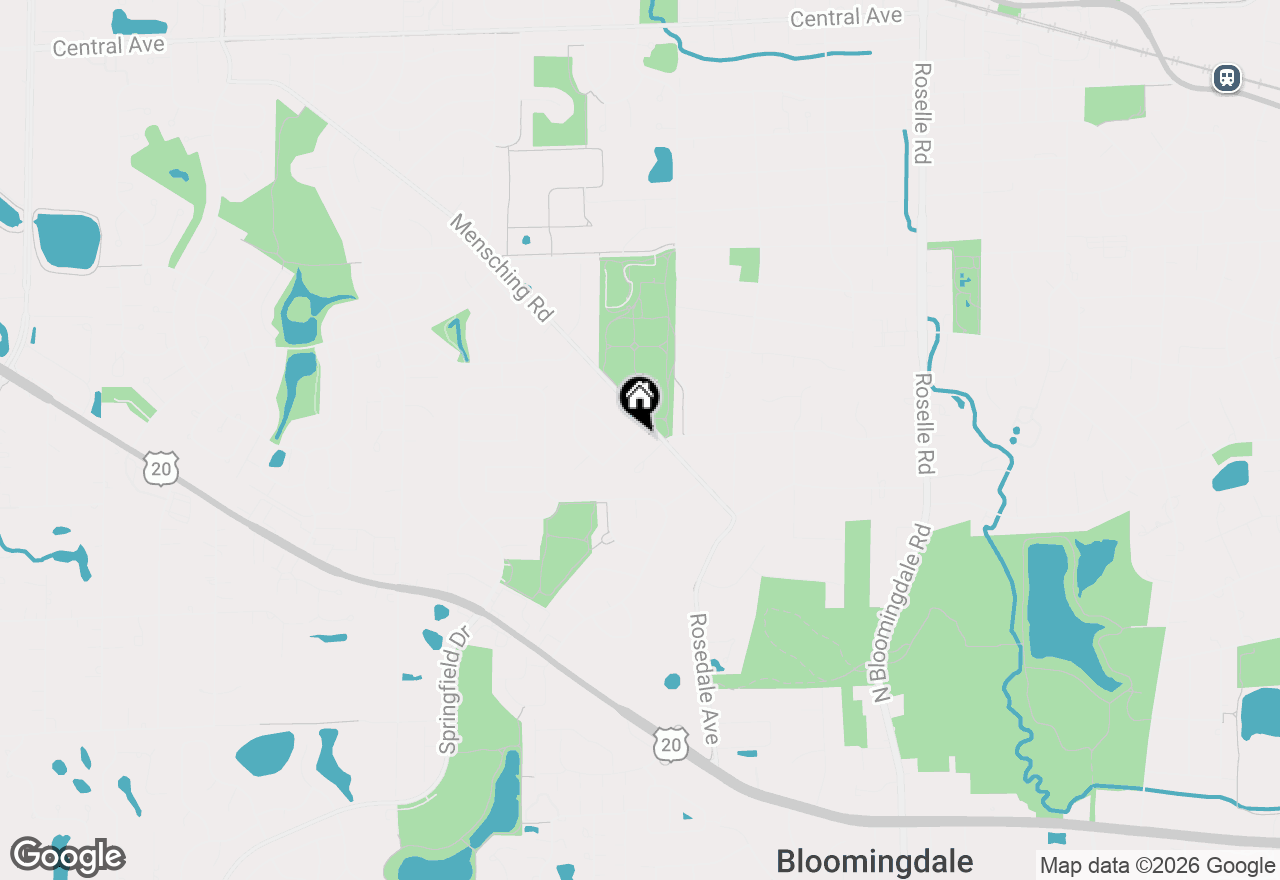 Map of 409 Shagbark Lane, Roselle, IL 60172