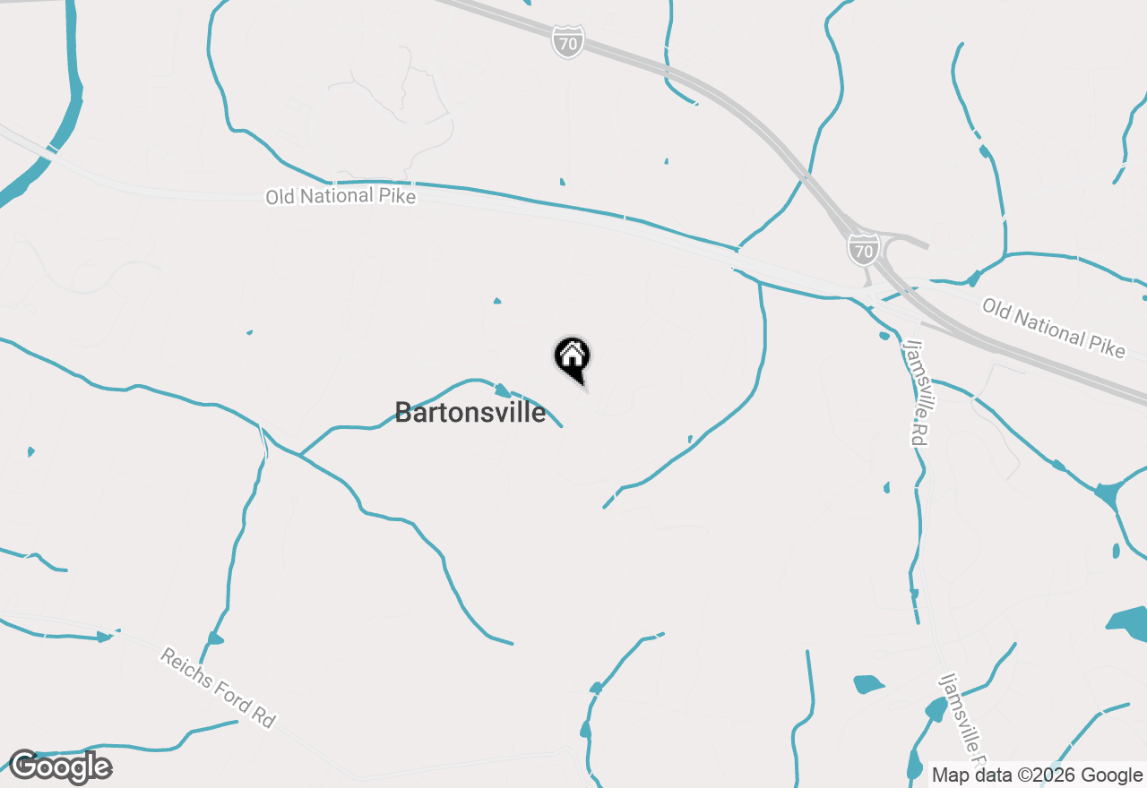 Map of 5633 Bartonsville Road, Frederick, MD 21704