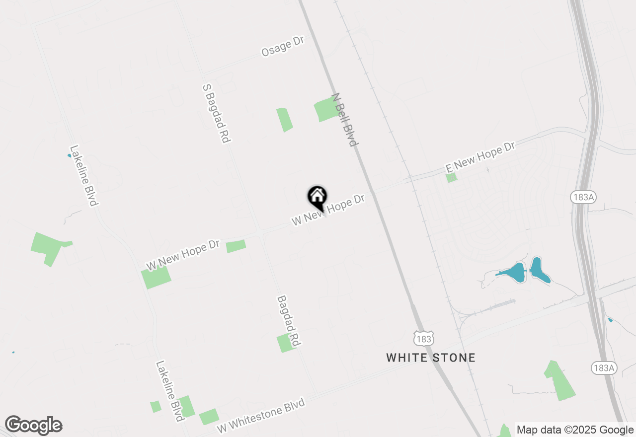 Map of (Address confidential), Cedar Park, Texas 78613