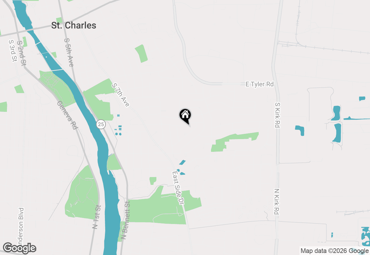 Map of 1515 Jewel Avenue, St. Charles, IL 60174