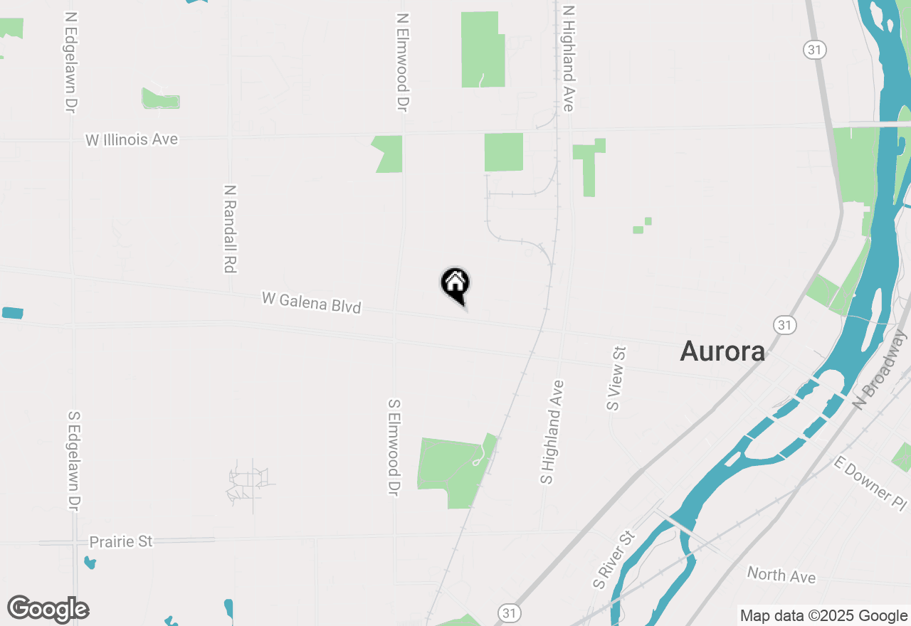 Map of 831 W Galena Boulevard, Aurora, IL 60506