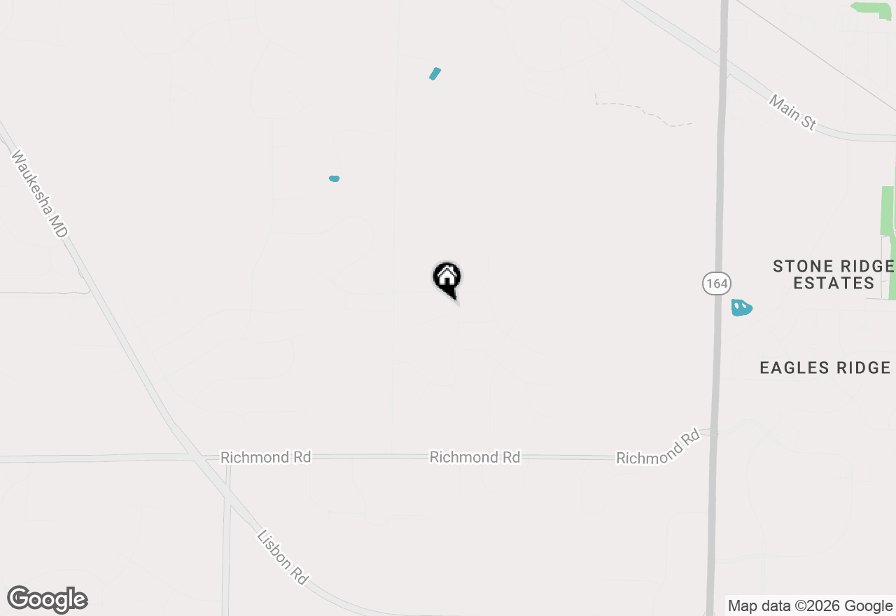 Map of N59W25834 Autumn Way, Lisbon, WI 53089