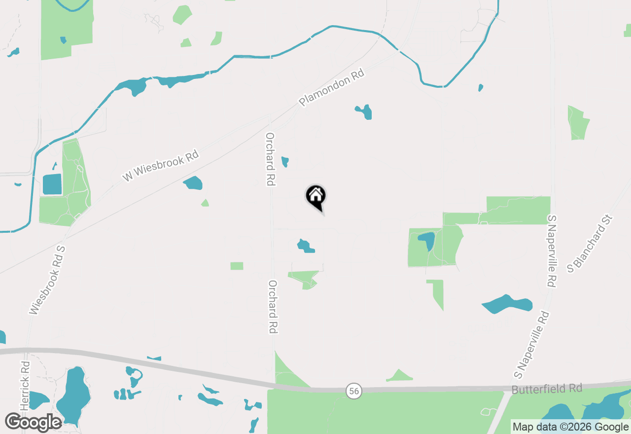 Map of 446 Hamilton Drive, Wheaton, IL 60189
