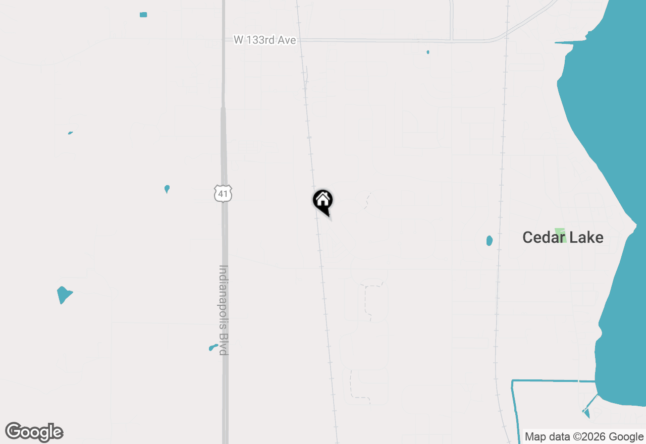 Map of 13916 Flagstaff Street, Cedar Lake, IN 46303