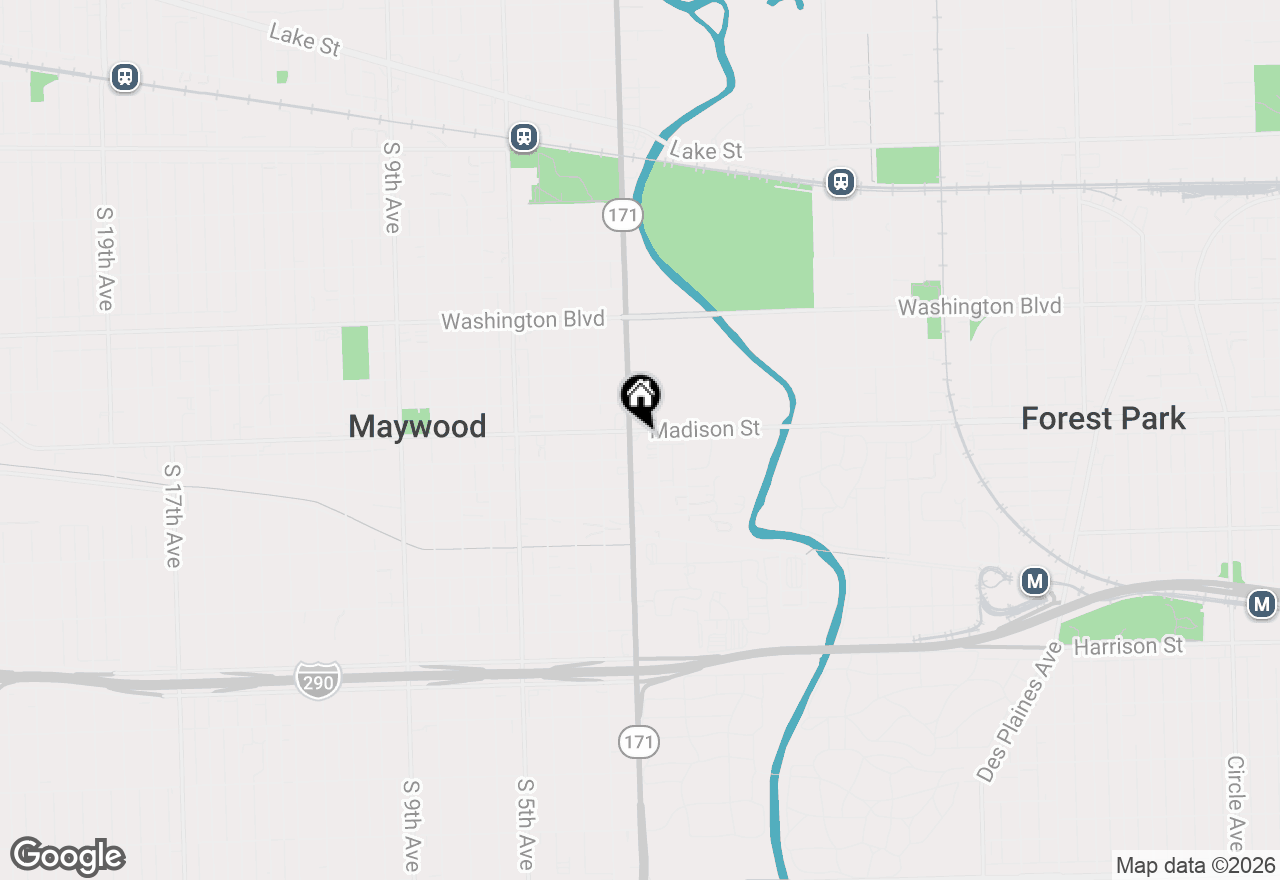 Map of 1007 S 1st Avenue, Maywood, IL 60153