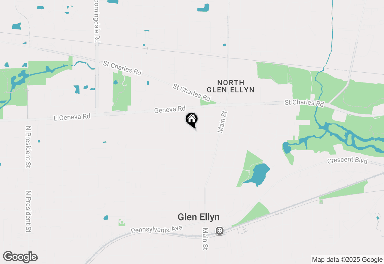 Map of 754 Euclid Avenue, Glen Ellyn, IL 60137