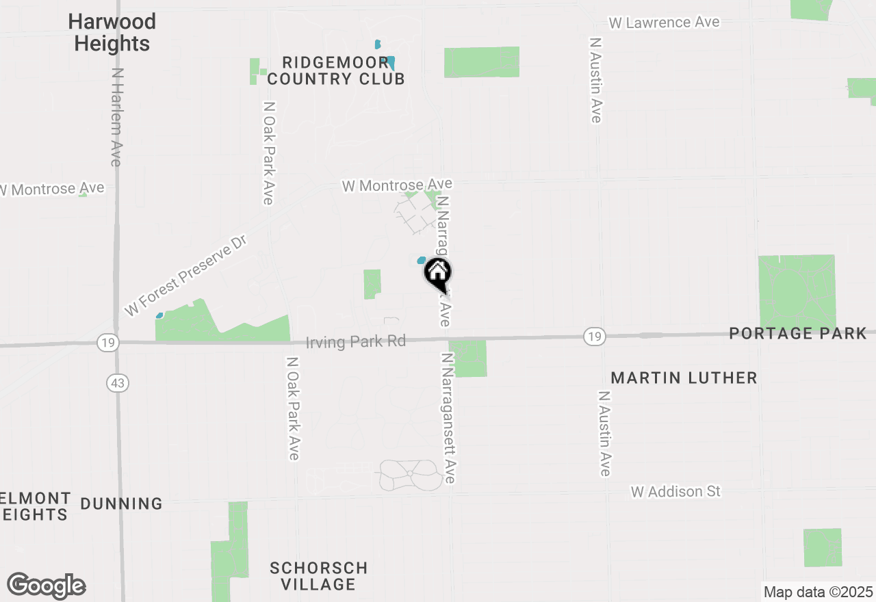Map of 4106 N Narragansett Avenue #301, Chicago, IL 60634