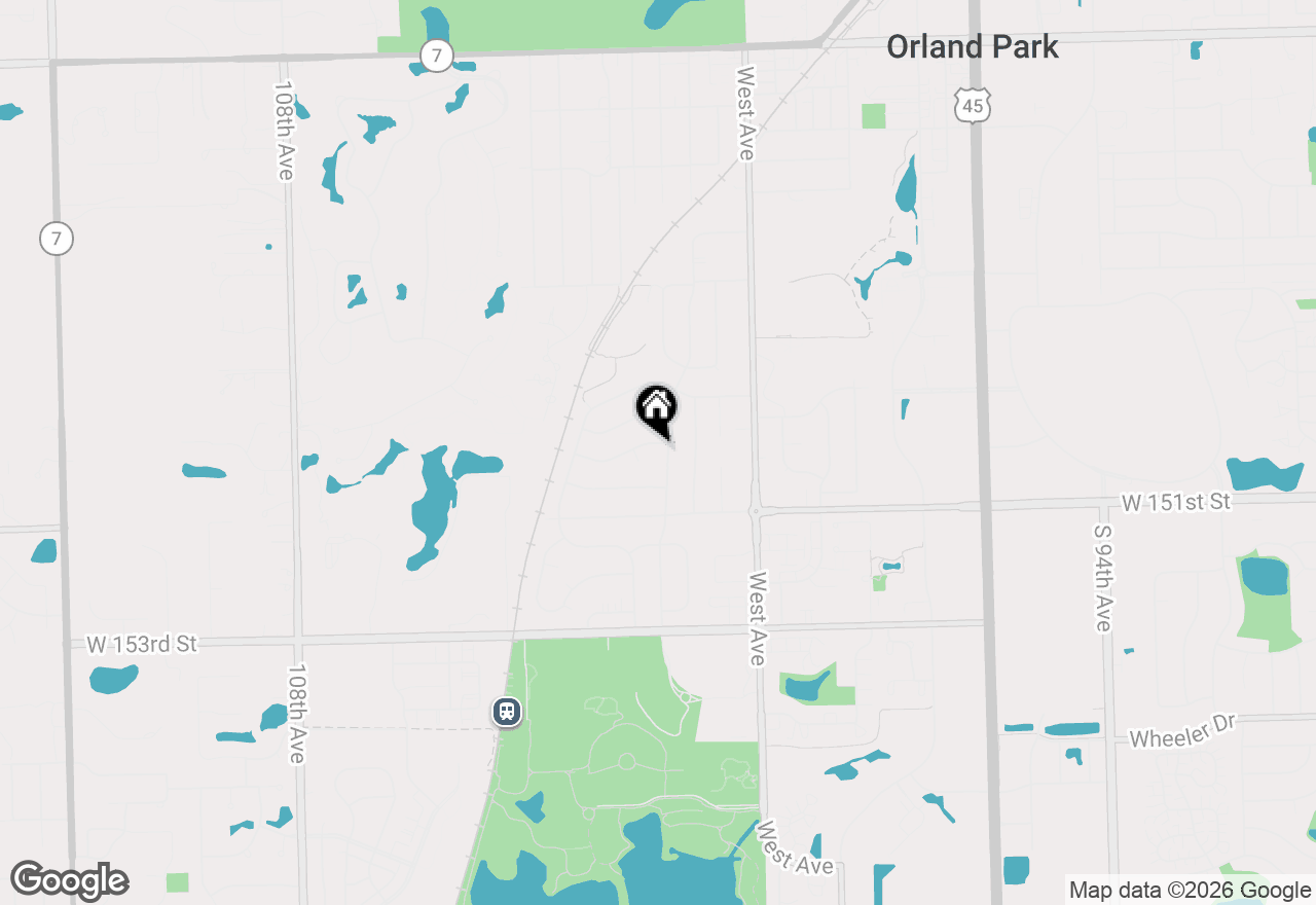 Map of 10145 Hyacinth Drive, Orland Park, IL 60462