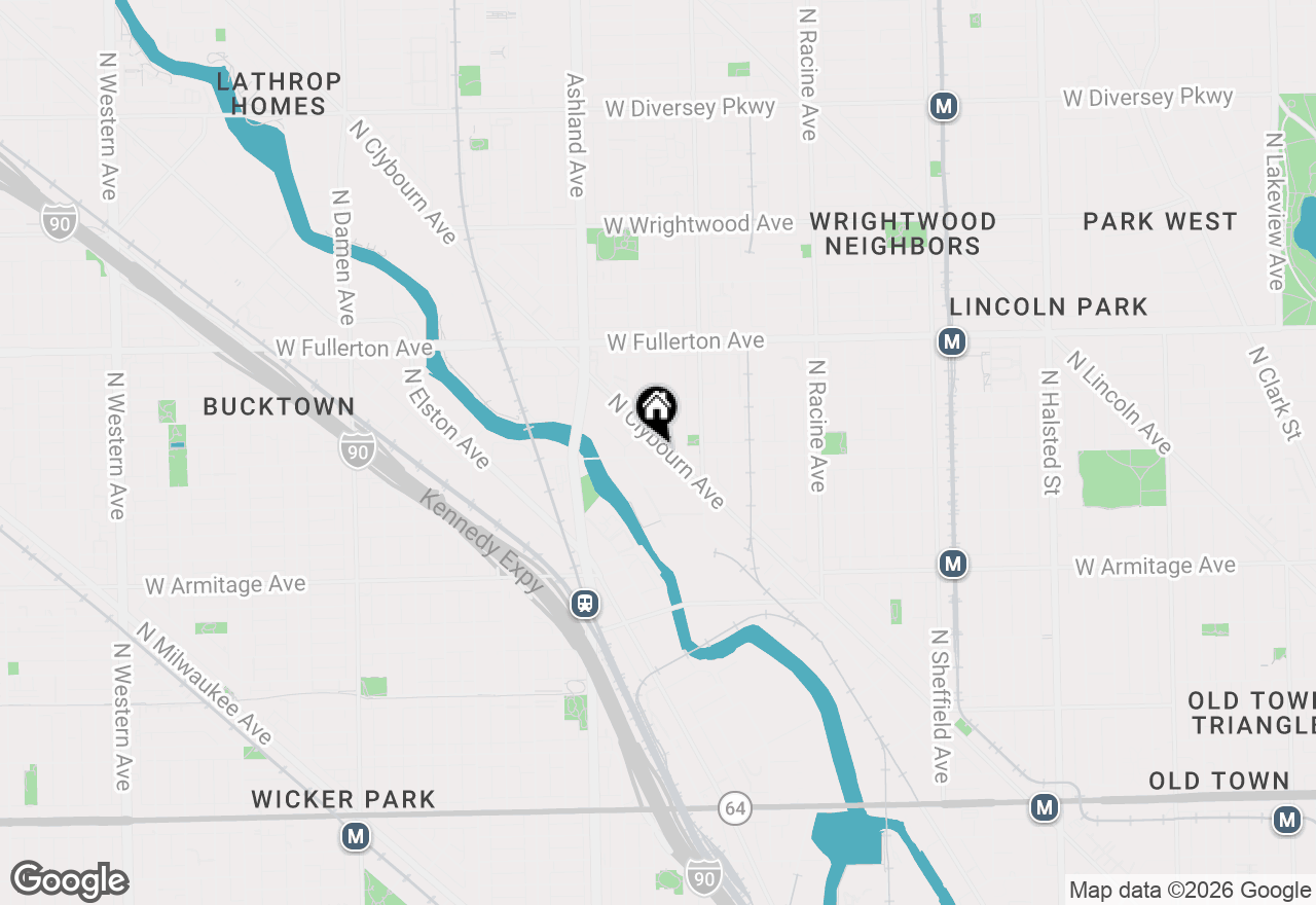 Map of 1450 W Webster Avenue #2, Chicago, IL 60614