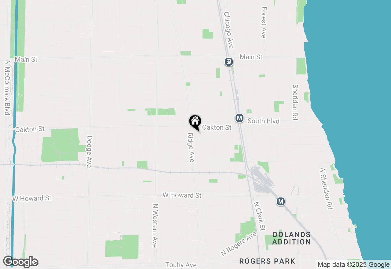 Map of 426 Elmwood Avenue #1, Evanston, IL 60202