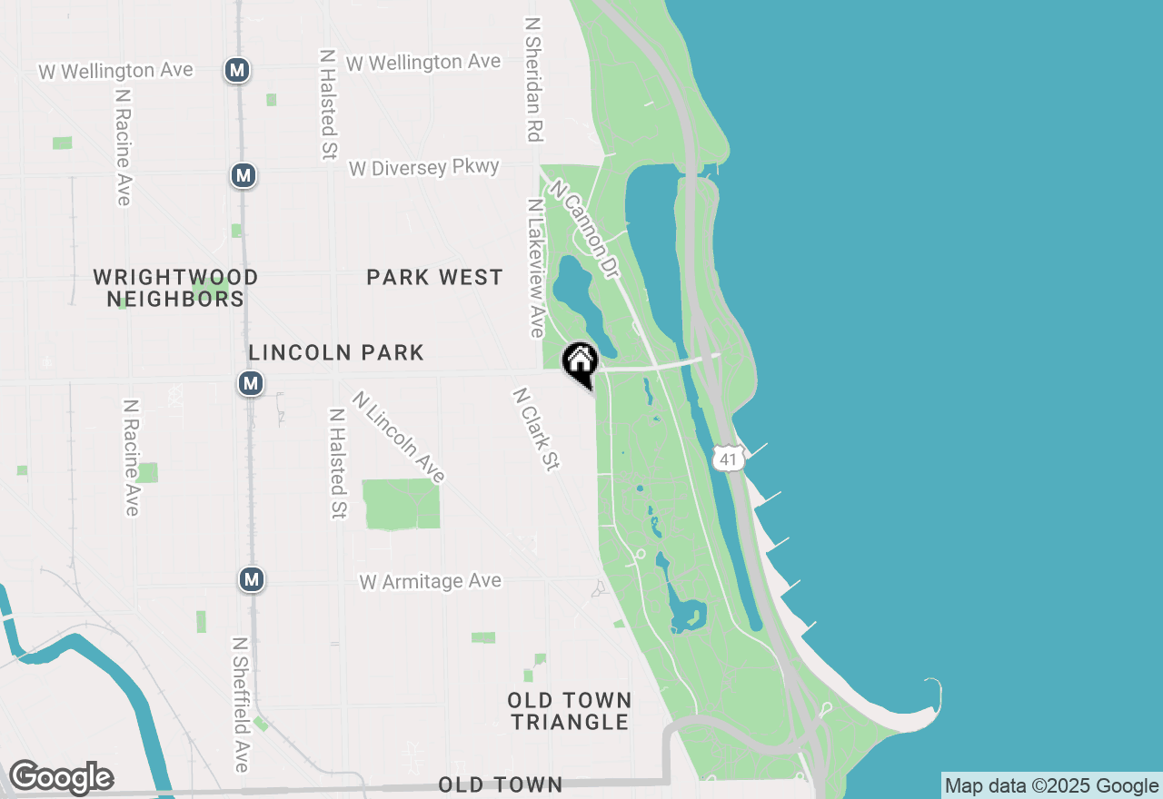 Map of 2322 N Lincoln Park West Street #4B, Chicago, IL 60614