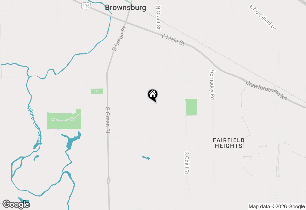 Map of 635 Jackson Street, Brownsburg, IN 46112