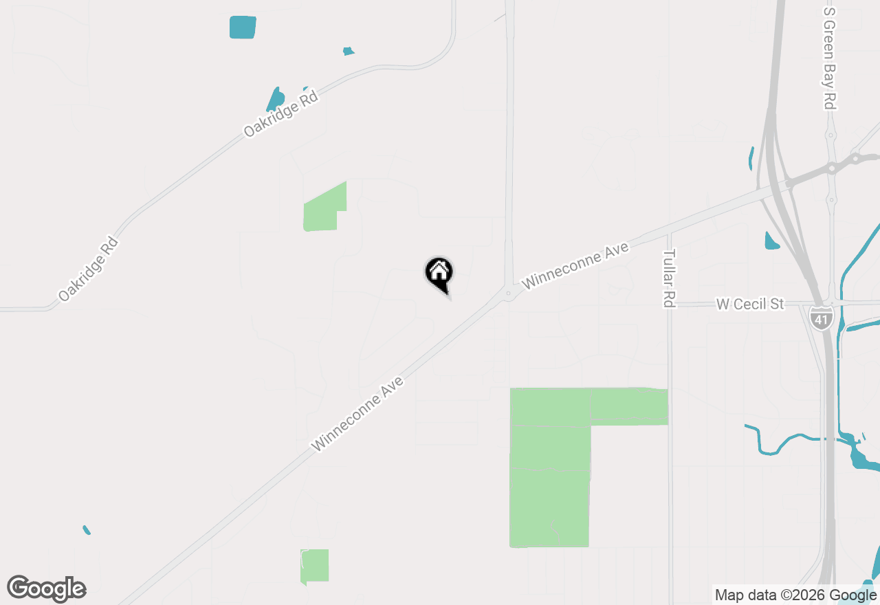 Map of 1290 Pemmican Ct, Neenah, WI 54956