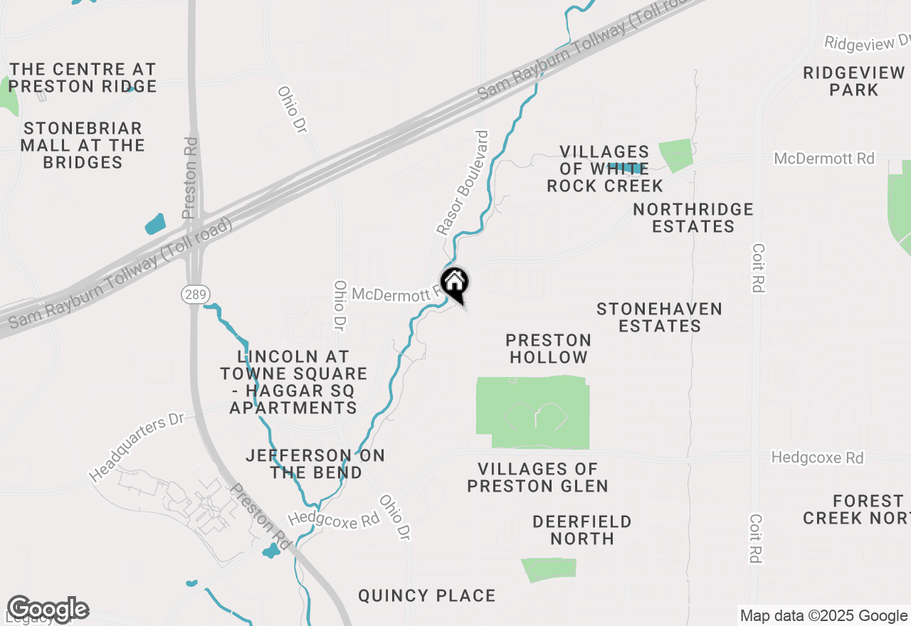 Map of 8512 Cadbury Court, Plano, TX 75024