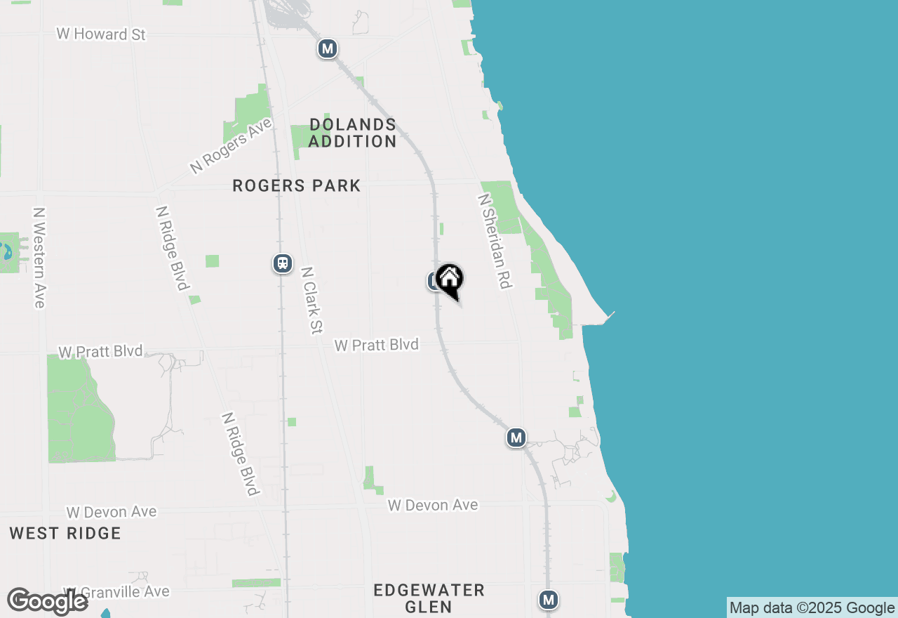 Map of 6906 N Wayne Street #BN, Chicago, IL 60626