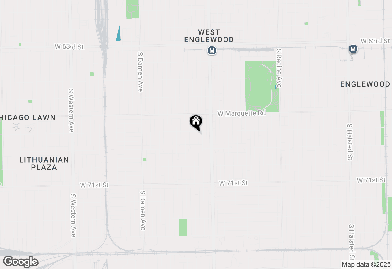 Map of 6807 S Paulina Street, Chicago, IL 60636