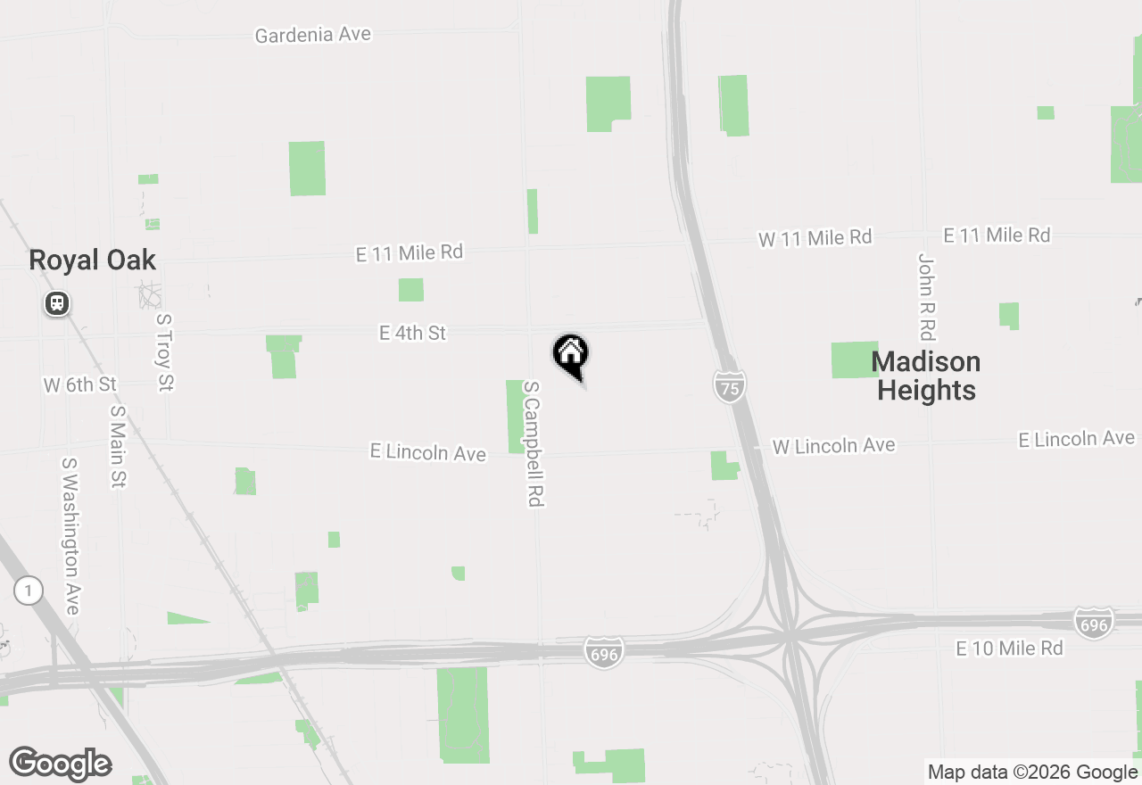 Map of 600 S Dorchester Avenue, Royal Oak, MI 48067