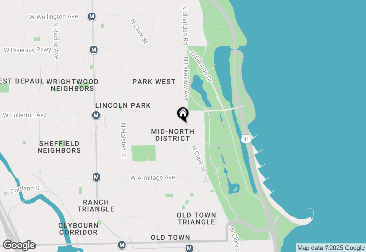 Map of 2306 N Clark Street #2S, Chicago, IL 60614