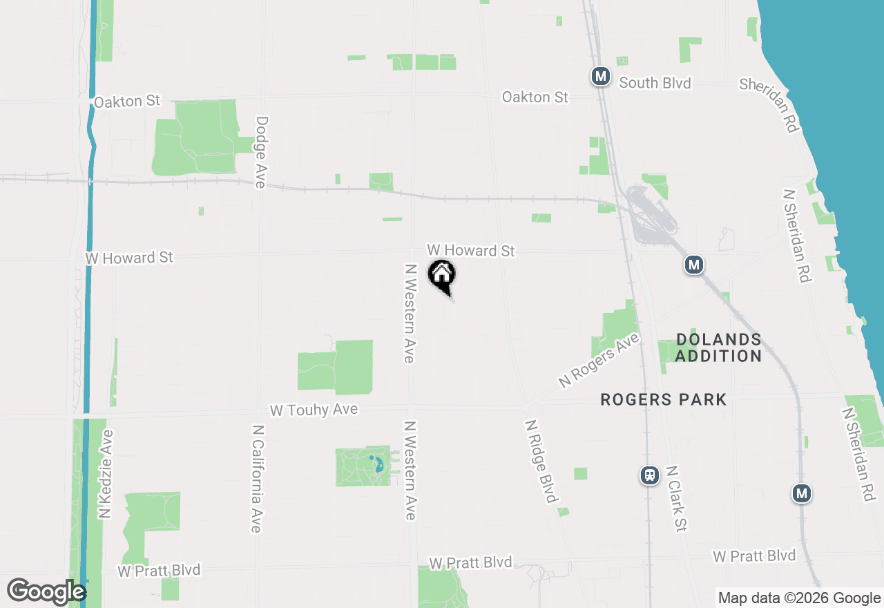 Map of 7447 N Claremont Avenue #3F, Chicago, IL 60645
