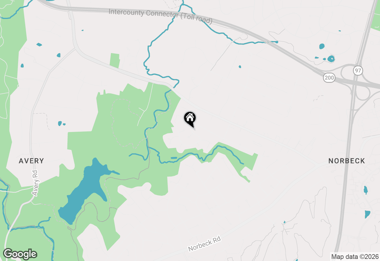 Map of 4843 Hornbeam Drive, Rockville, MD 20853