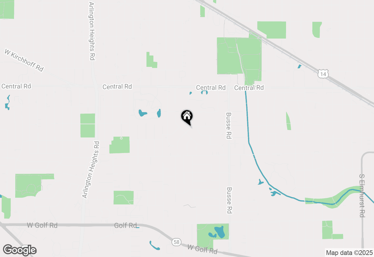 Map of 1820 W Bonita Avenue, Mount Prospect, IL 60056