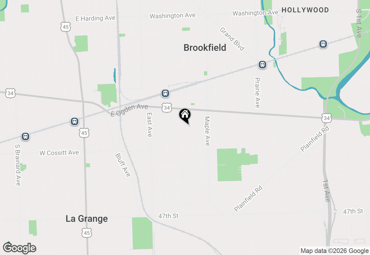Map of 4157 Raymond Avenue, Brookfield, IL 60513