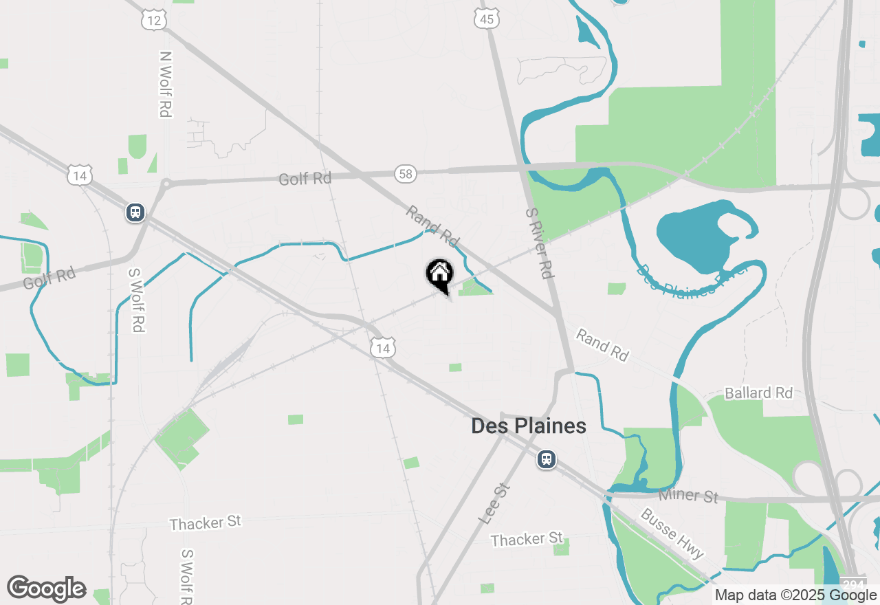 Map of 212 Wildflower Street, Des Plaines, IL 60016