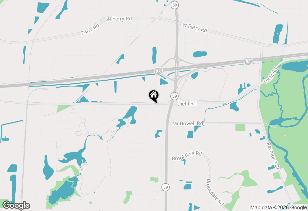 Map of 2023 Alta Vista Court, Naperville, IL 60563