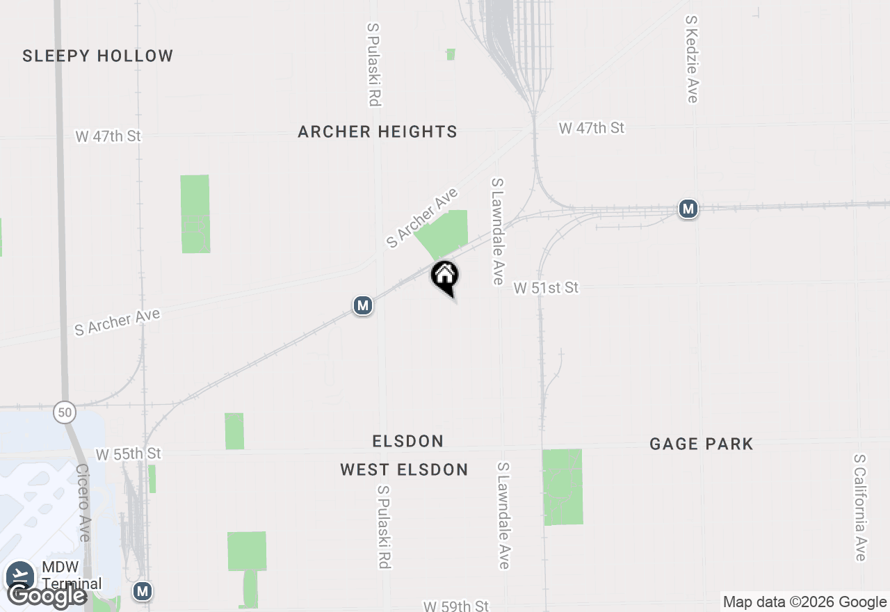 Map of 5123 S Avers Avenue, Chicago, IL 60632