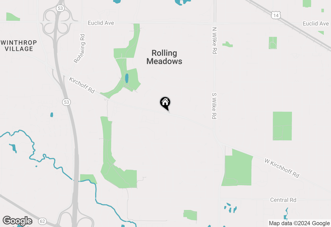 Map of 2600 Kirchoff Road, Rolling Meadows, IL 60008