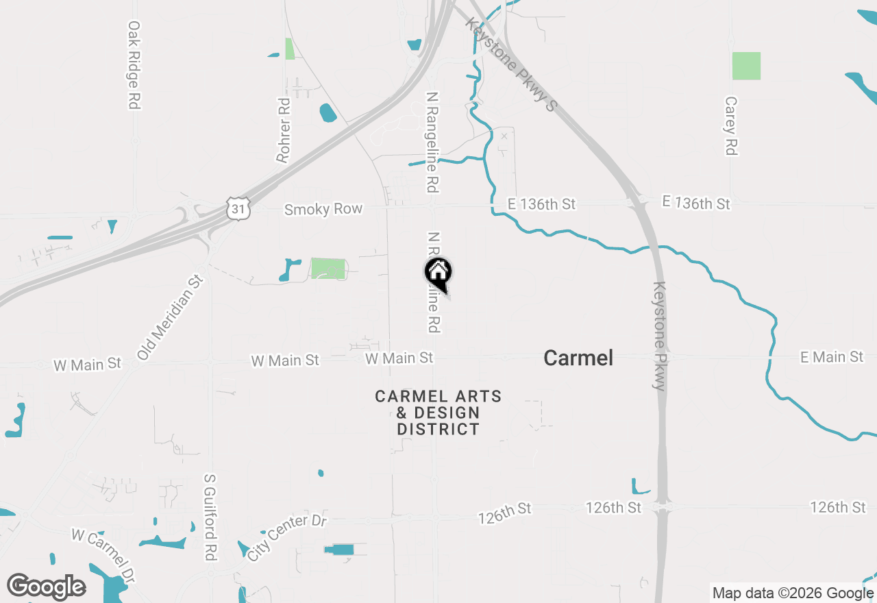 Map of 311 N Rangeline Road, Carmel, IN 46032
