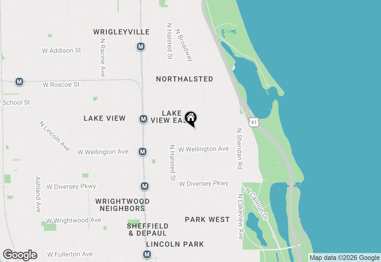 Map of 3117 N Orchard Street #4D, Chicago, IL 60657